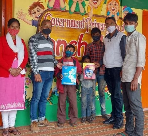 Three children got admission in school