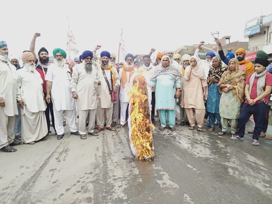 farmers road jam in Firozpur