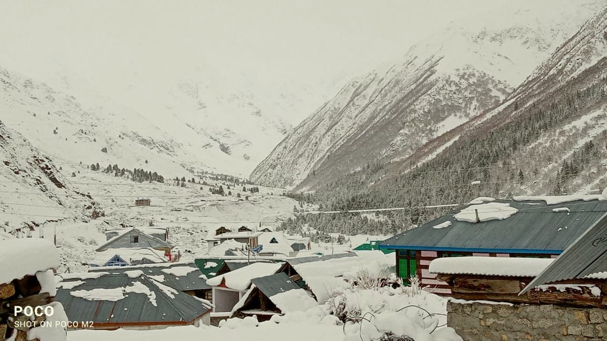rampur news kinnaur news weather news snoowfall in kinnaur shimla kullu hills