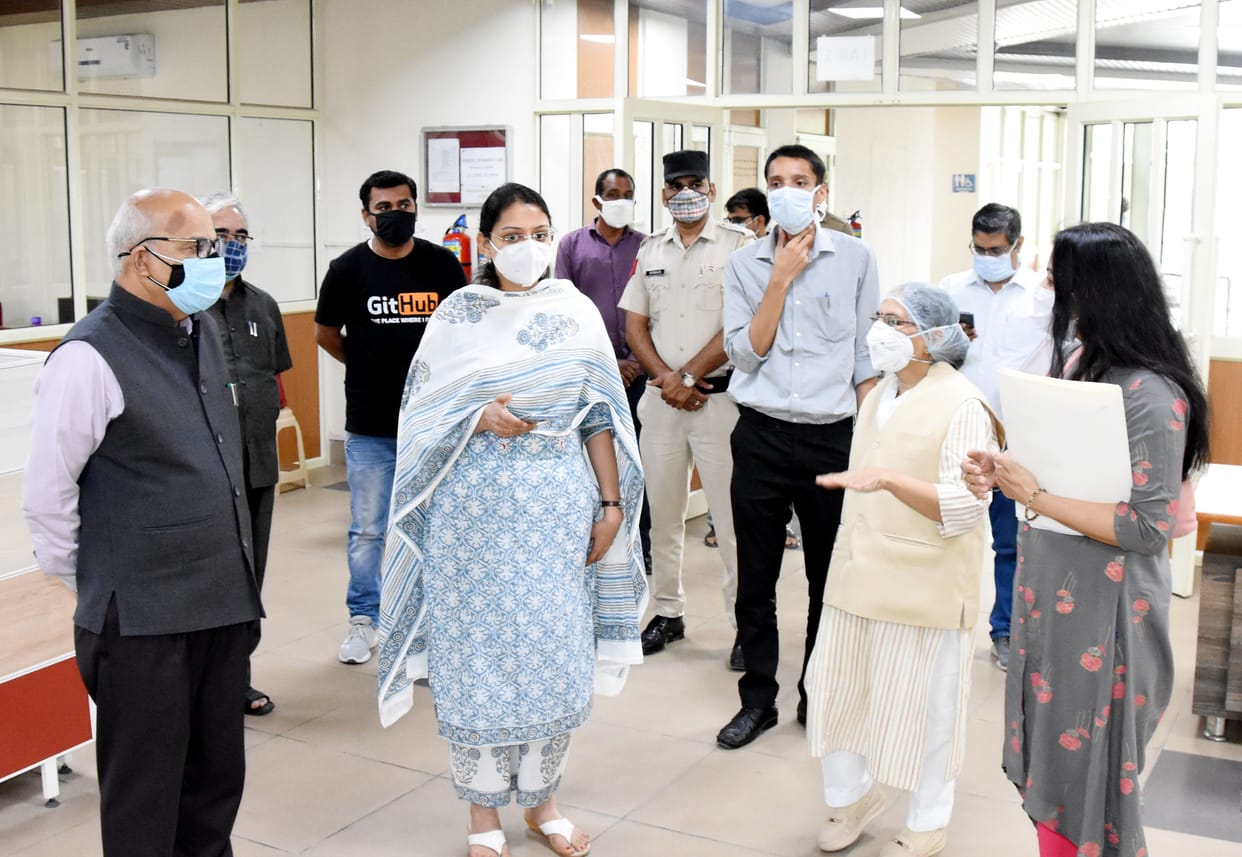 in GJU may be corona testing lab, DC inspection