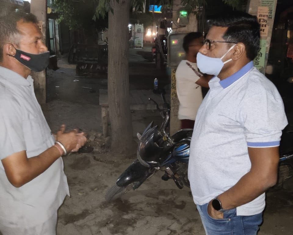 Naib Tehsildar visited during the night curfew