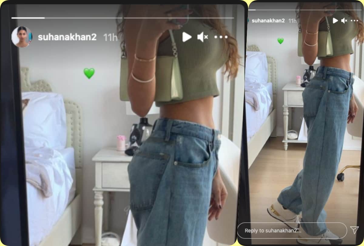 shah rukh khan daughter suhana khan shared stunning mirror selfie and flaunt her toned body abs