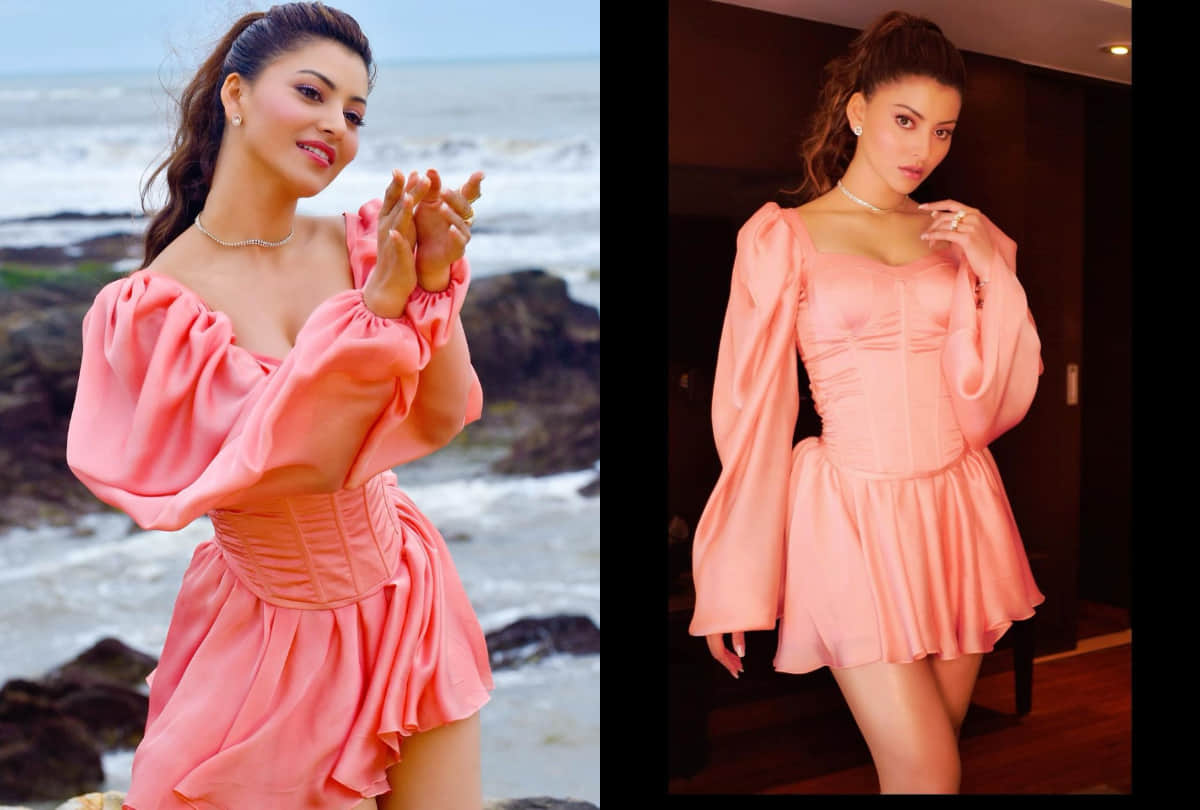 urvashi rautela in pink short corset dress fails to impress fans