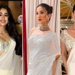 सफेद साड़ी में लिपटी हसीनाओं के खूबसूरत लुक