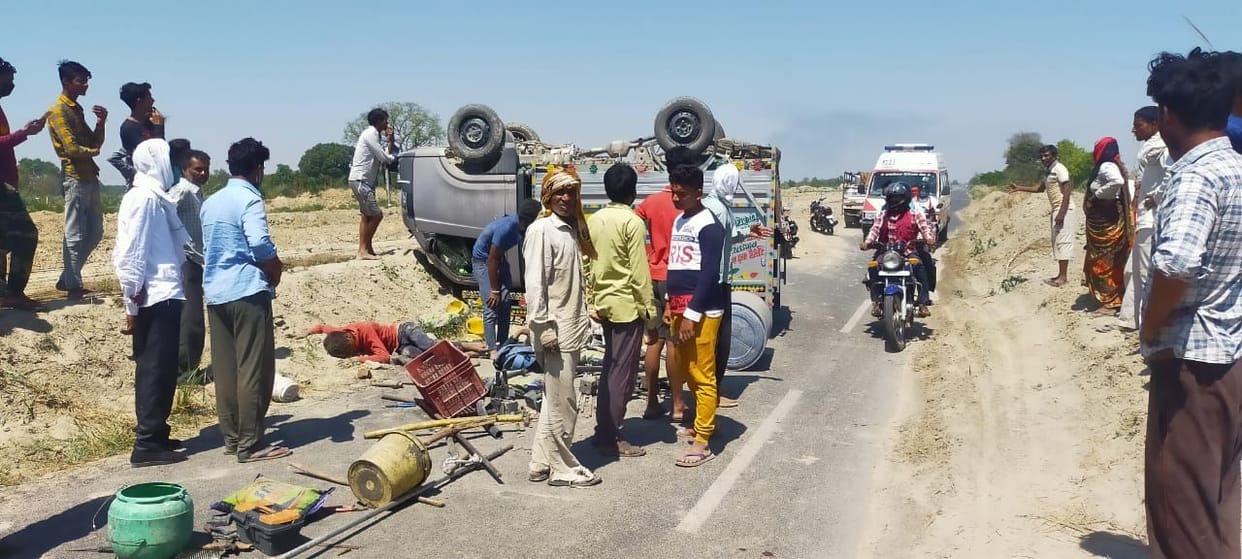 accidant,hospital,auto,auraiya,injerd