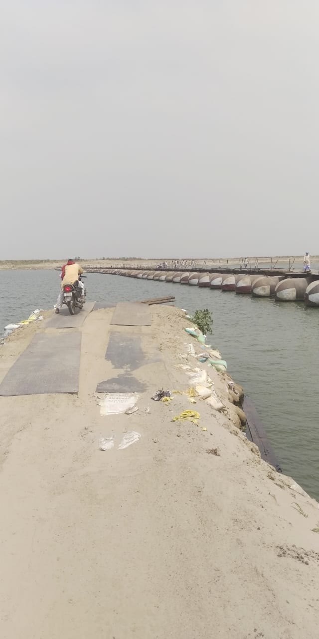 Daya Chhapra-Nauranga Pipa Bridge broken by wind gusts