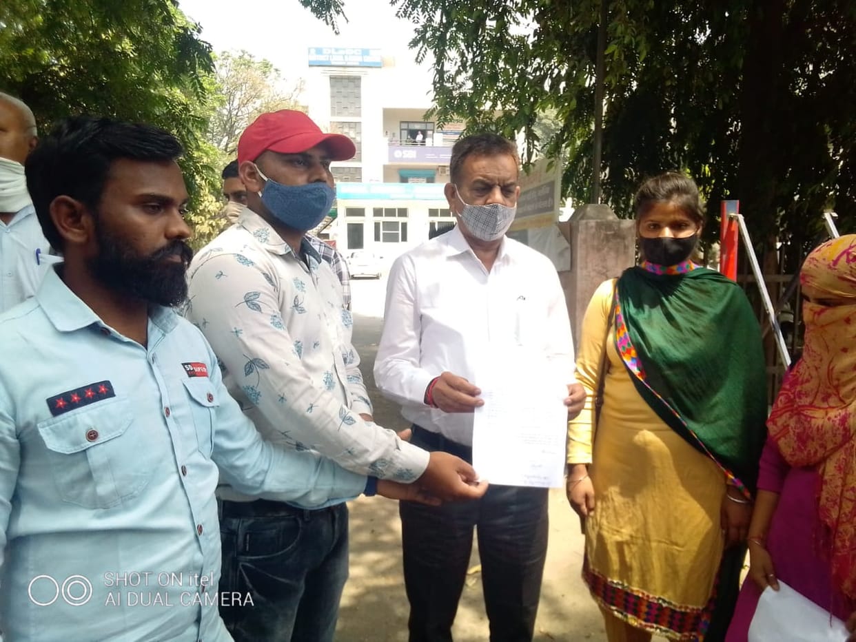 Students demonstrated in Yamunanagar
