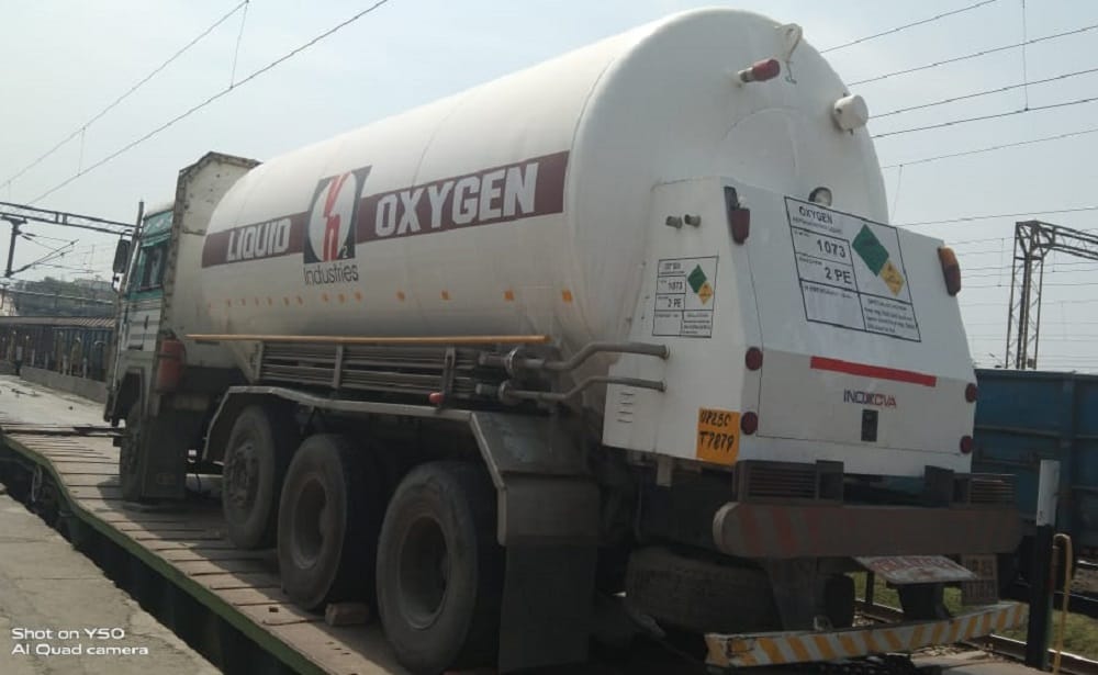 Oxygen Express departs from Varanasi to take liquid oxygen, train carrying six empty oxygen tankers