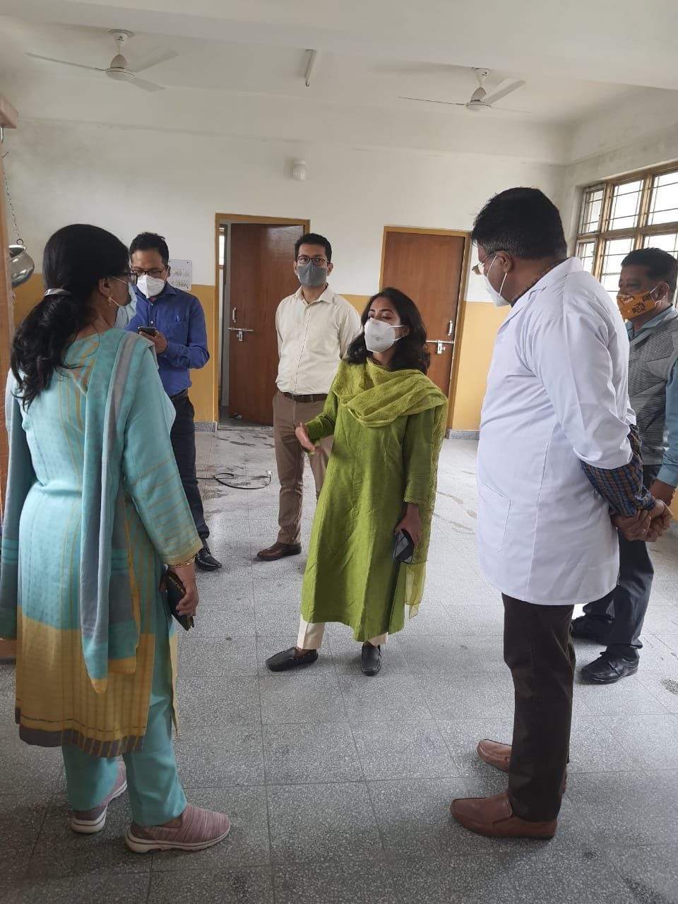 Deputy Commissioner inspects special Kovid ward