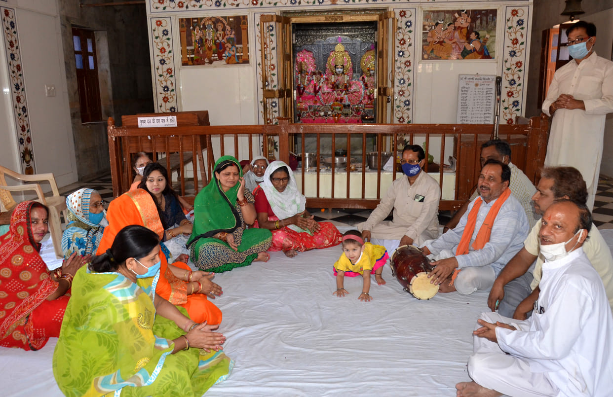 Ram Janmotsav celebrated with simplicity in Tikaram temple