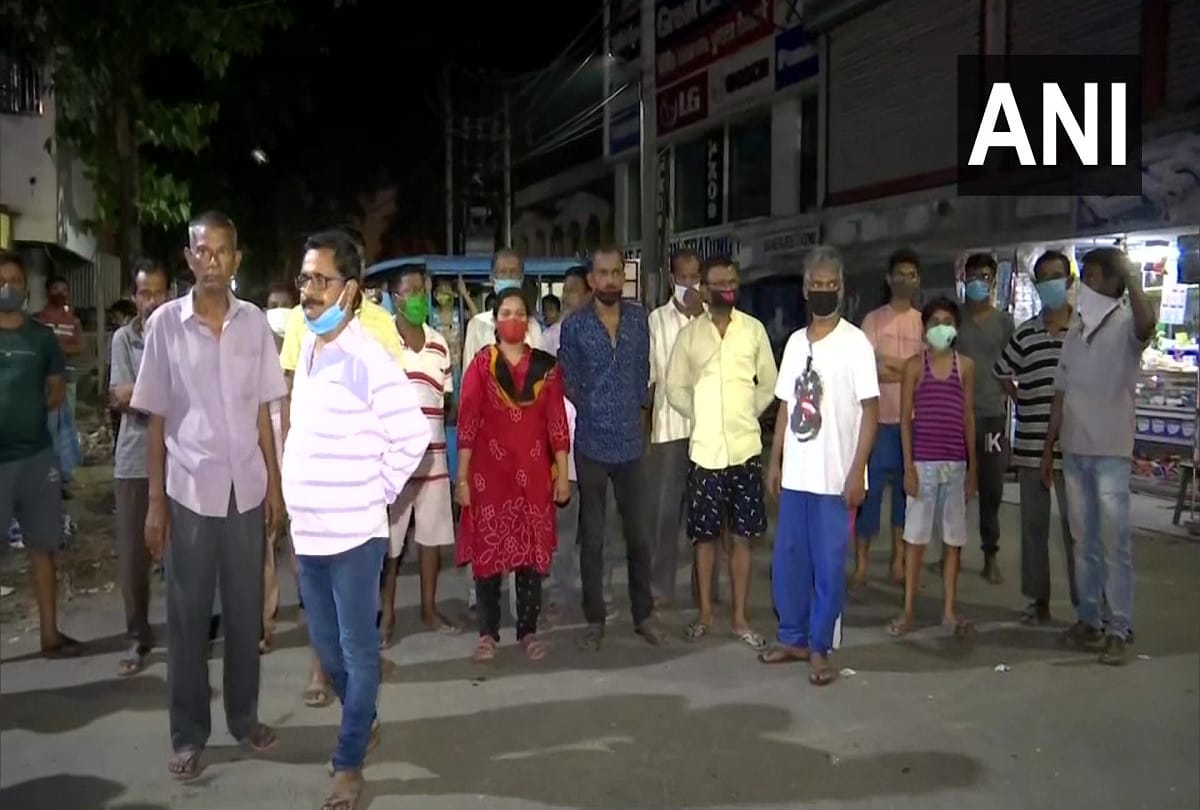 west bengal assembly election corona ward converted into a polling booth.people protest for this