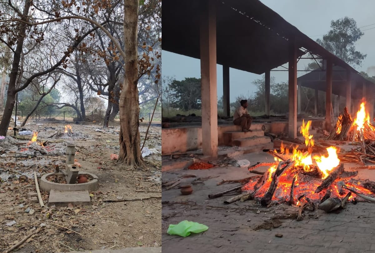 a report from a shamshan ghat in Lucknow.