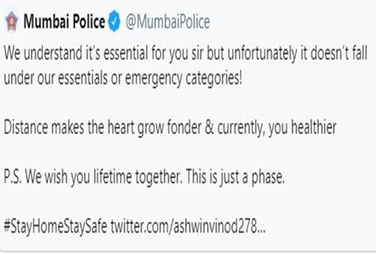 Madhavan praised Mumbai Police tweet about which sticker to use if going to meet girlfriend got epic reply