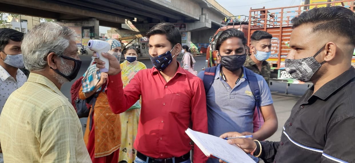Thermal screening of those coming from Delhi