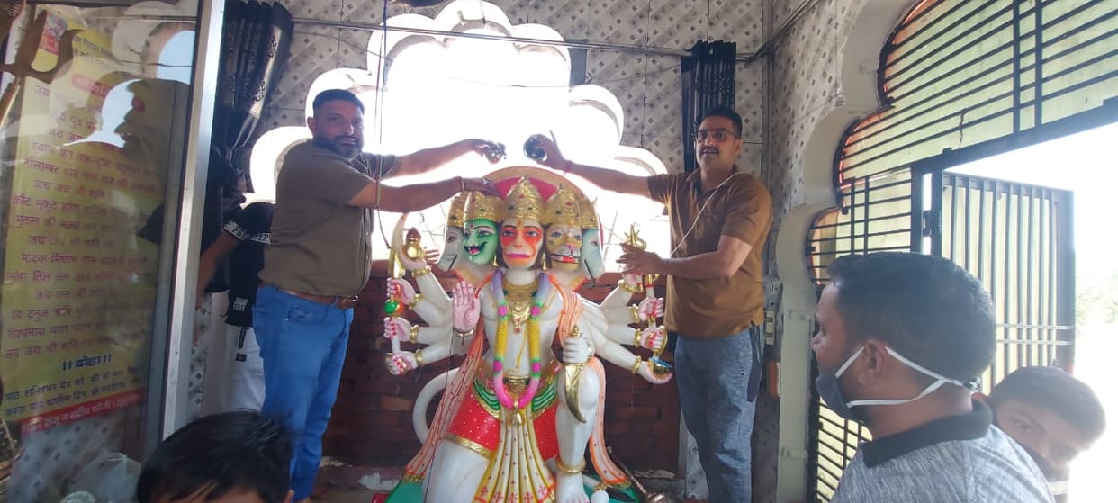 The life of the idol of Panchmukhi Hanuman ji in Shanidhan