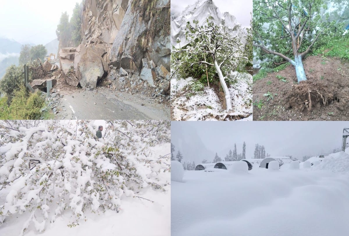 Himachal Weather today:  record snowfall in April, 250 roads including three NHs closed, avalanche falls loss of crores