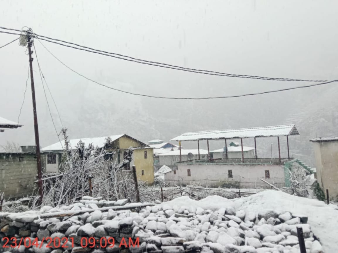 Uttarakhand Weather Forecast Today News: fresh snowfall beautiful photos