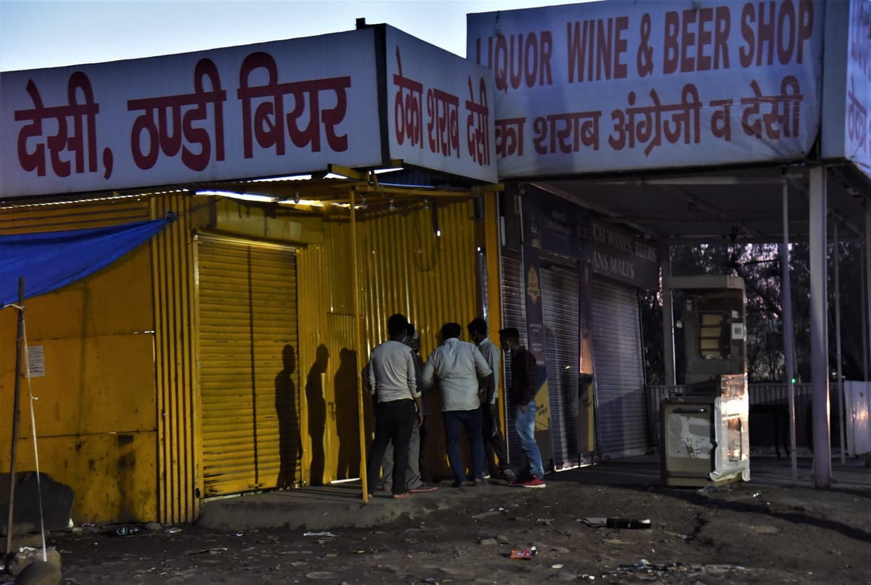 Closed: Markets closed at six o'clock but liquor shops remained open, liquor clashes