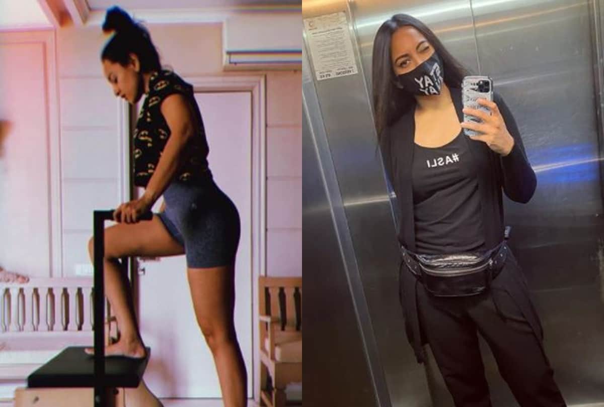 Sonakshi Sinha physical transformation after work out in home photo goes viral