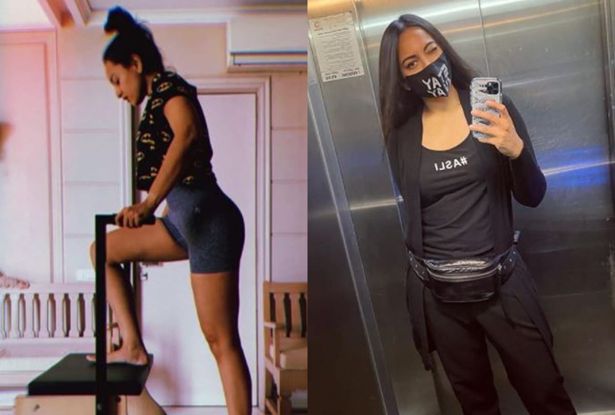 Sonakshi Sinha physical transformation after work out in home photo goes viral