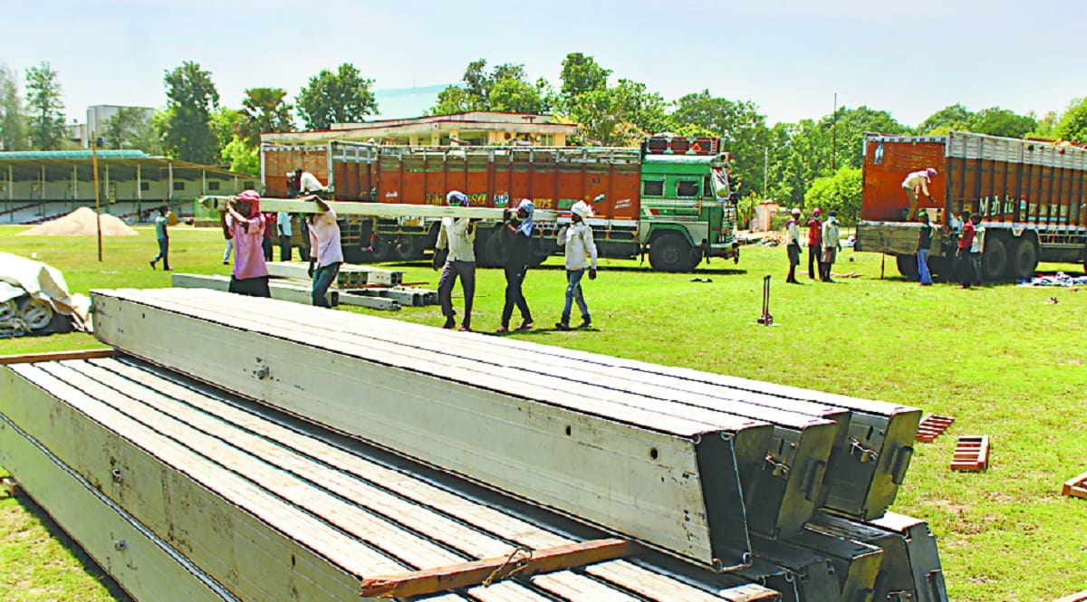 Construction of hospital in BHU's AP theater intensified, 500 beds with oxygen will remain 