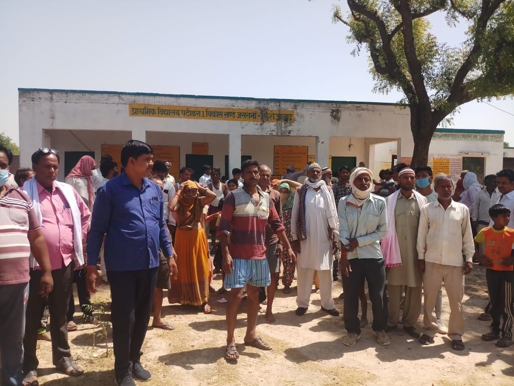 Uproar by villagers on information about changing polling station
