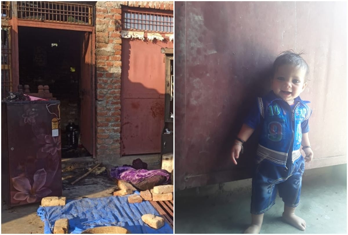 ten month old baby burnt alive after fire broke out at the house in firozabad