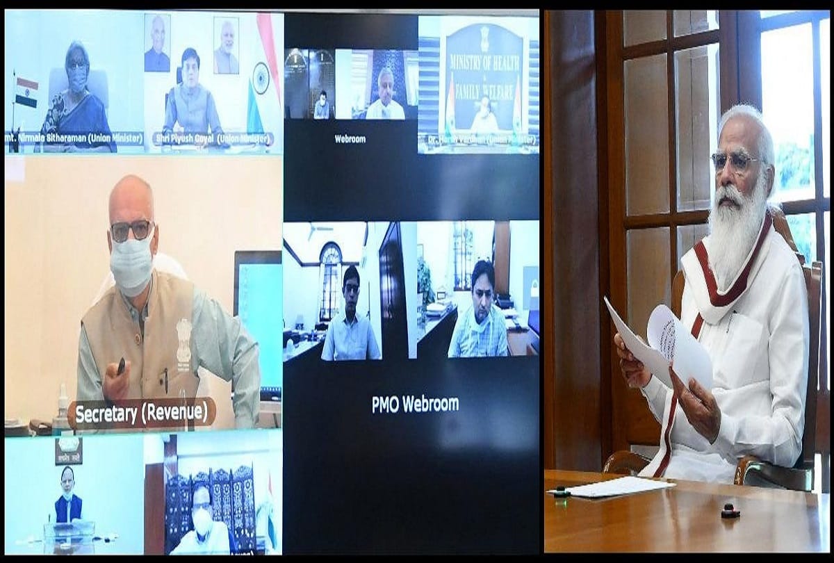 PM Modi chaired a meeting to review steps taken to boost oxygen availability with ministers and officers