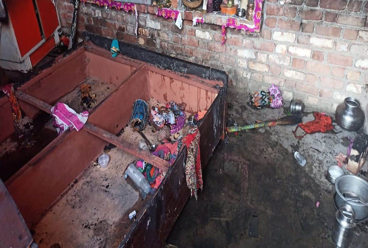ten month old baby burnt alive after fire broke out at the house in firozabad