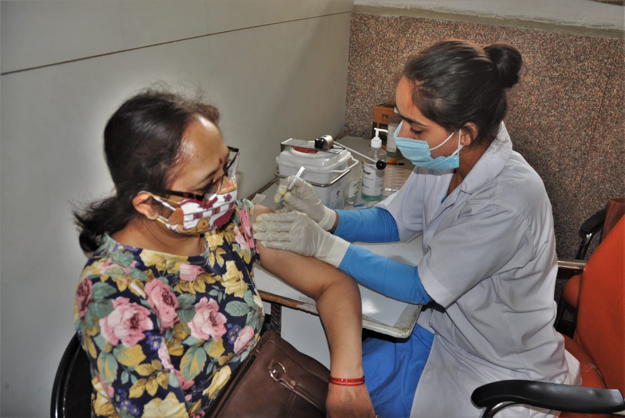 3628 people vaccinated in Panchkula, more crowds in government centers
