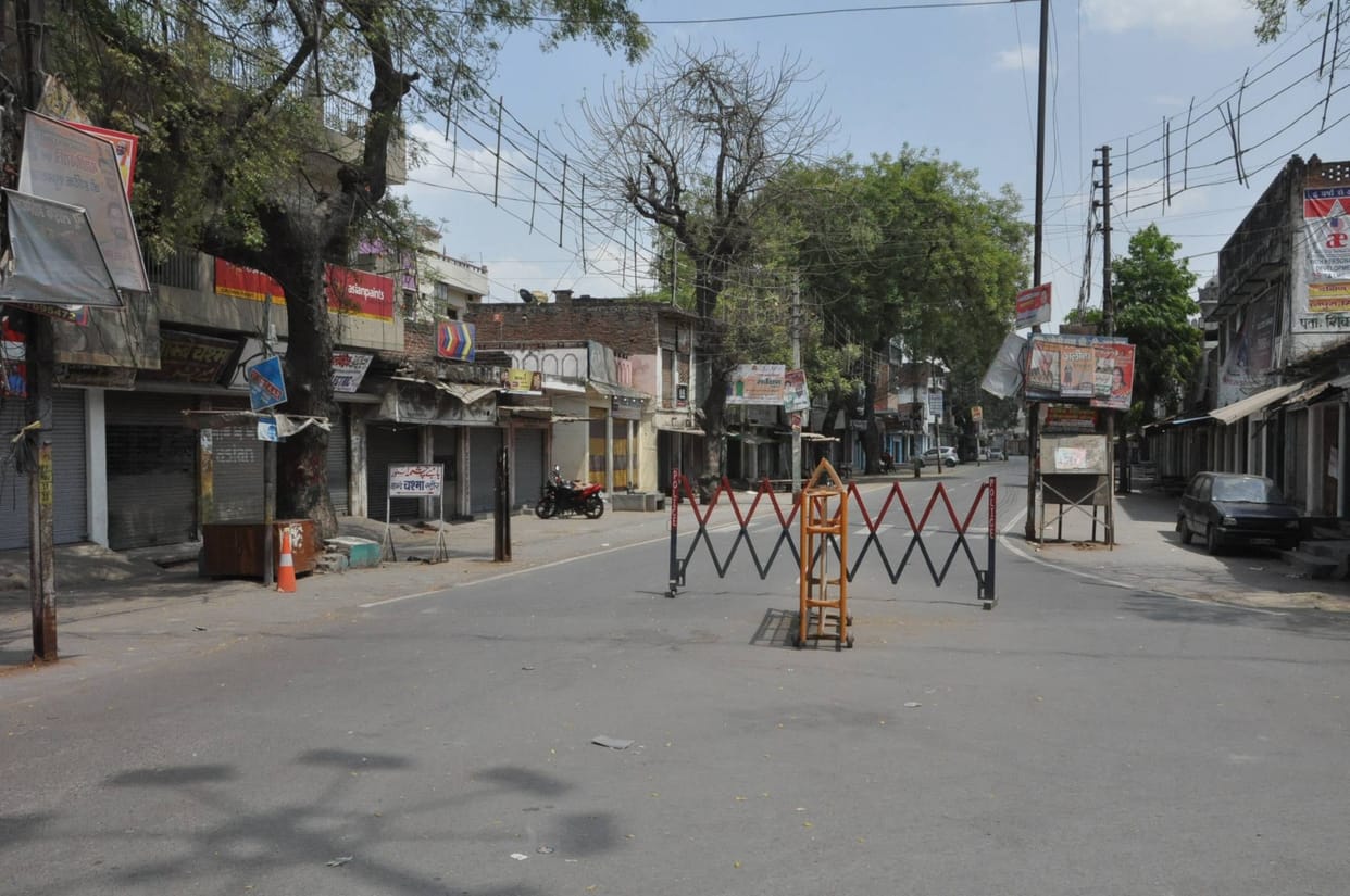 There was silence on the streets, shops remained closed