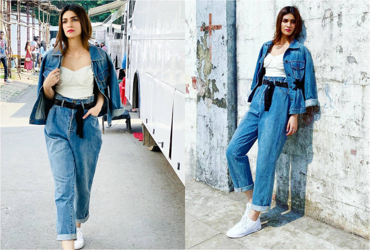 kriti sanon denim on denim look impress girls fans