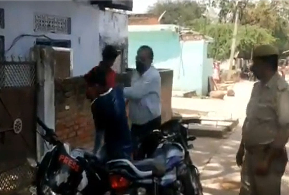 coronavirus lockdown in mahoba, video viral