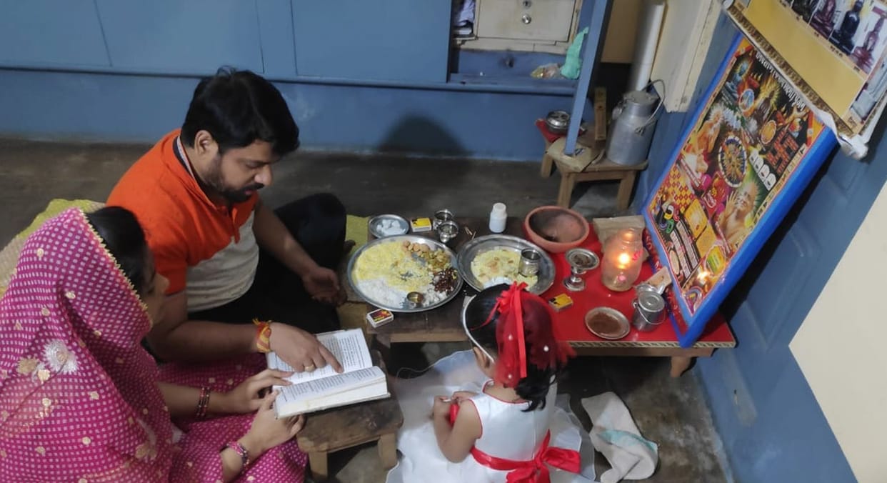 Mahavir Jayanti celebrated by worshiping in homes
