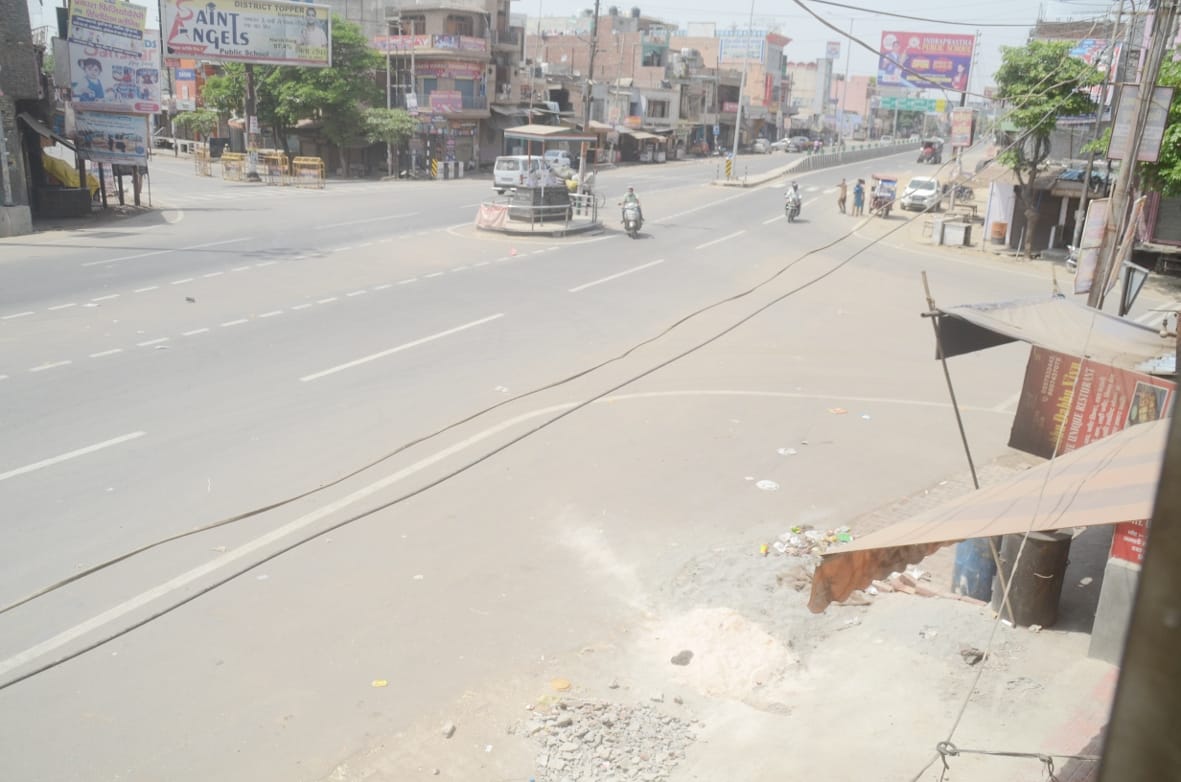 Corona Curfew: Silence in the city for the second day