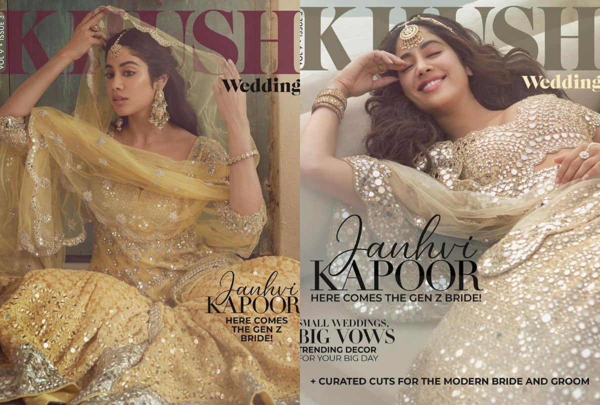 janhvi kapoor become next gen z bridal in khush magazine photoshoot