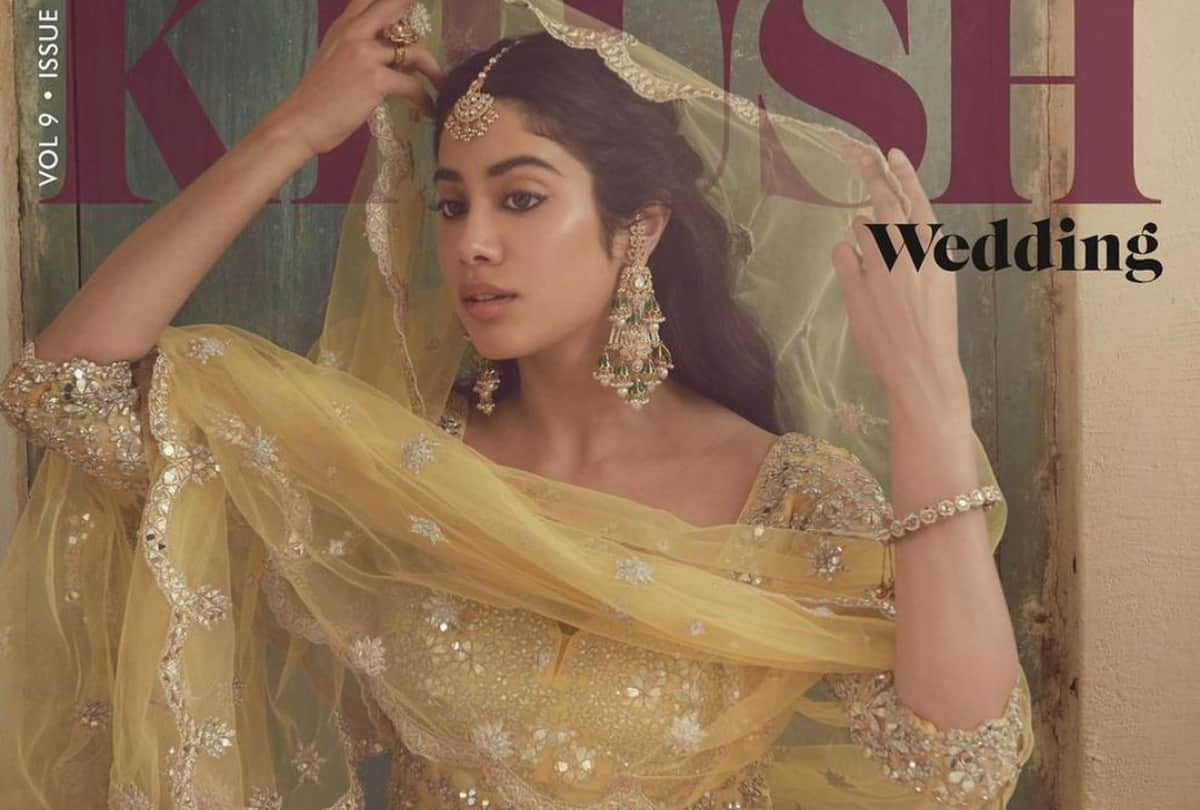 janhvi kapoor become next gen z bridal in khush magazine photoshoot