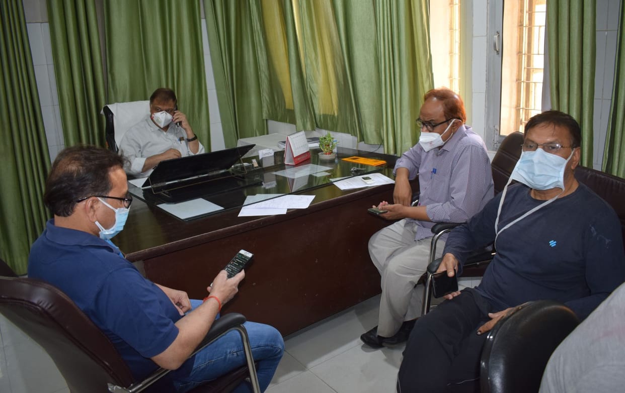 CMO inspected the arrangements of Kovid Hospital