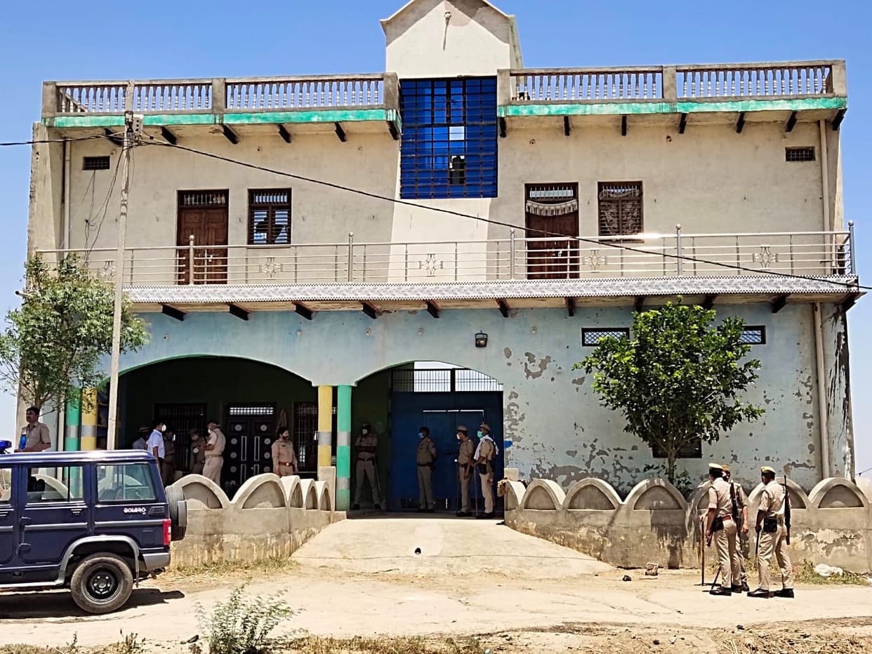 Mathura: Administration attached two-storey house of gangster accused