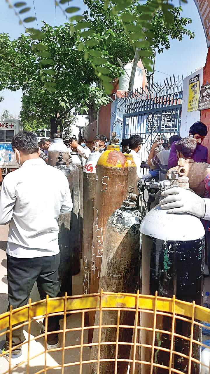 Scarcity of oxygen cylinder for home isolation patient