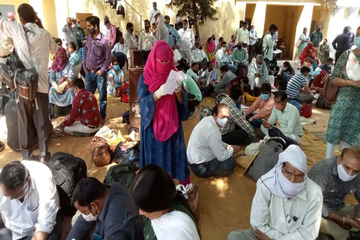 Panchayat elections: campaigning stopped, polling parties left for polling stations, social distancing