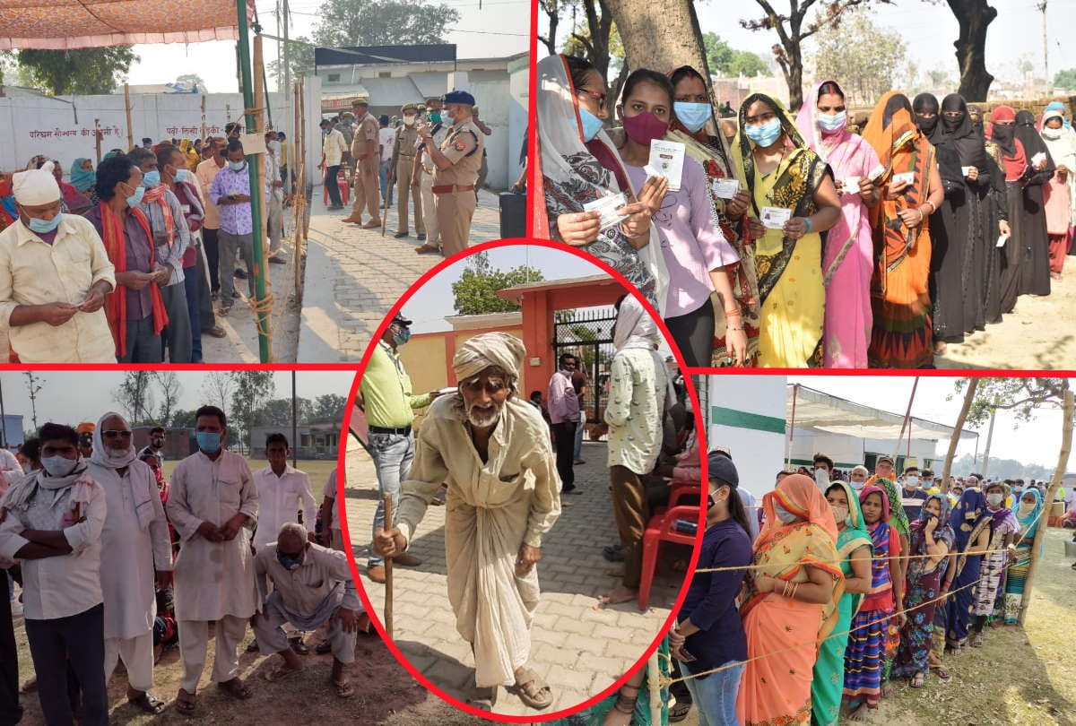 Up Panchayat Phase 3 Election 2021 Live Updates up gram panchayat election siddharthnagar latest photos