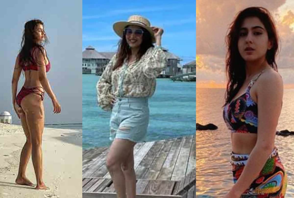 viral video: Sara Ali Khan goes jet skiing with her girl gang in Maldives