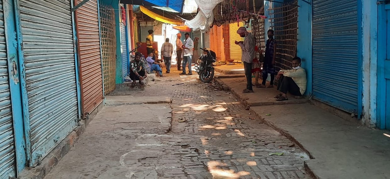 Vegetable traders went on indefinite strike