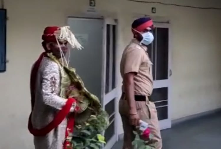 A Groom Arrested in Violation of Corona Guidelines at Jalandhar of Punjab