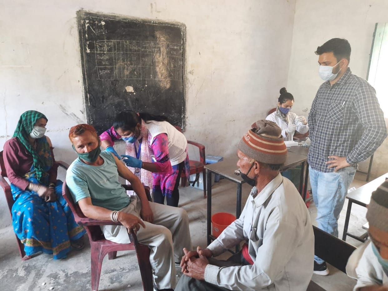 Inauguration of 28th Kovid-19 Vaccination Center at Amodi