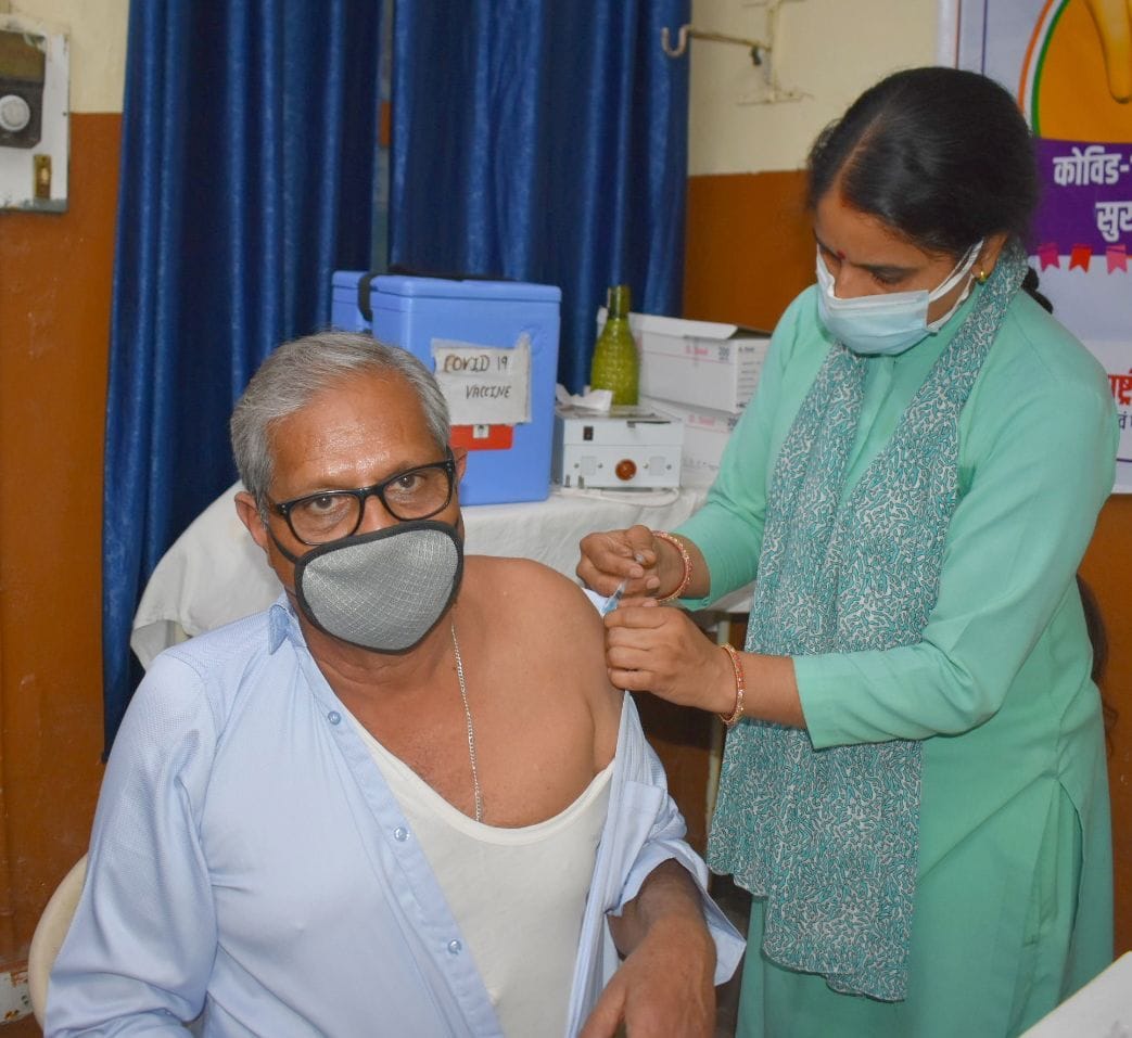 corona vaccination in bilaspur