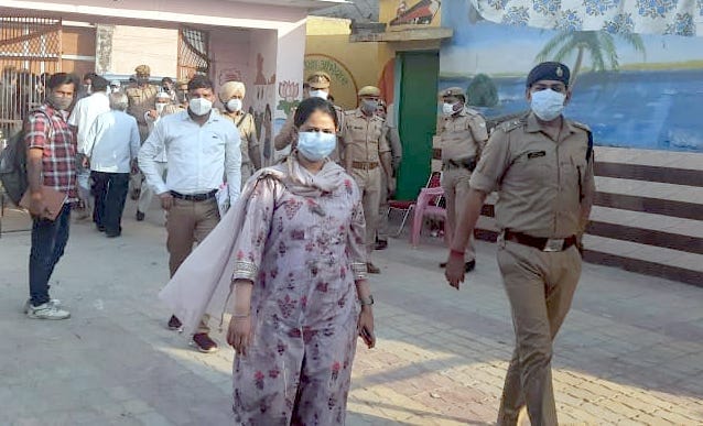 DM-SP inspected polling booths