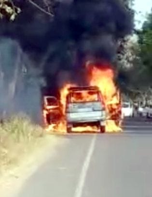Short circuit fire in Scorpio