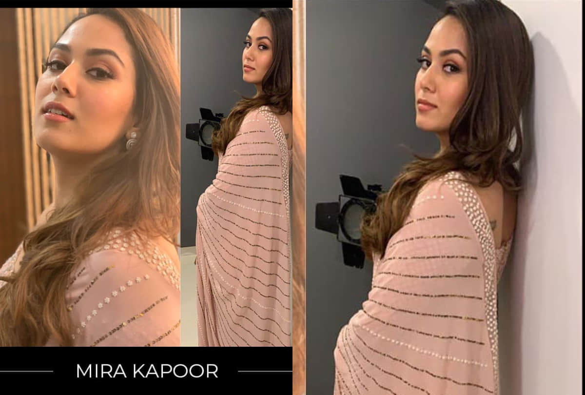 mira rajput peach color saree from priyanka chopra nick jonas wedding reception perfect for summer wedding